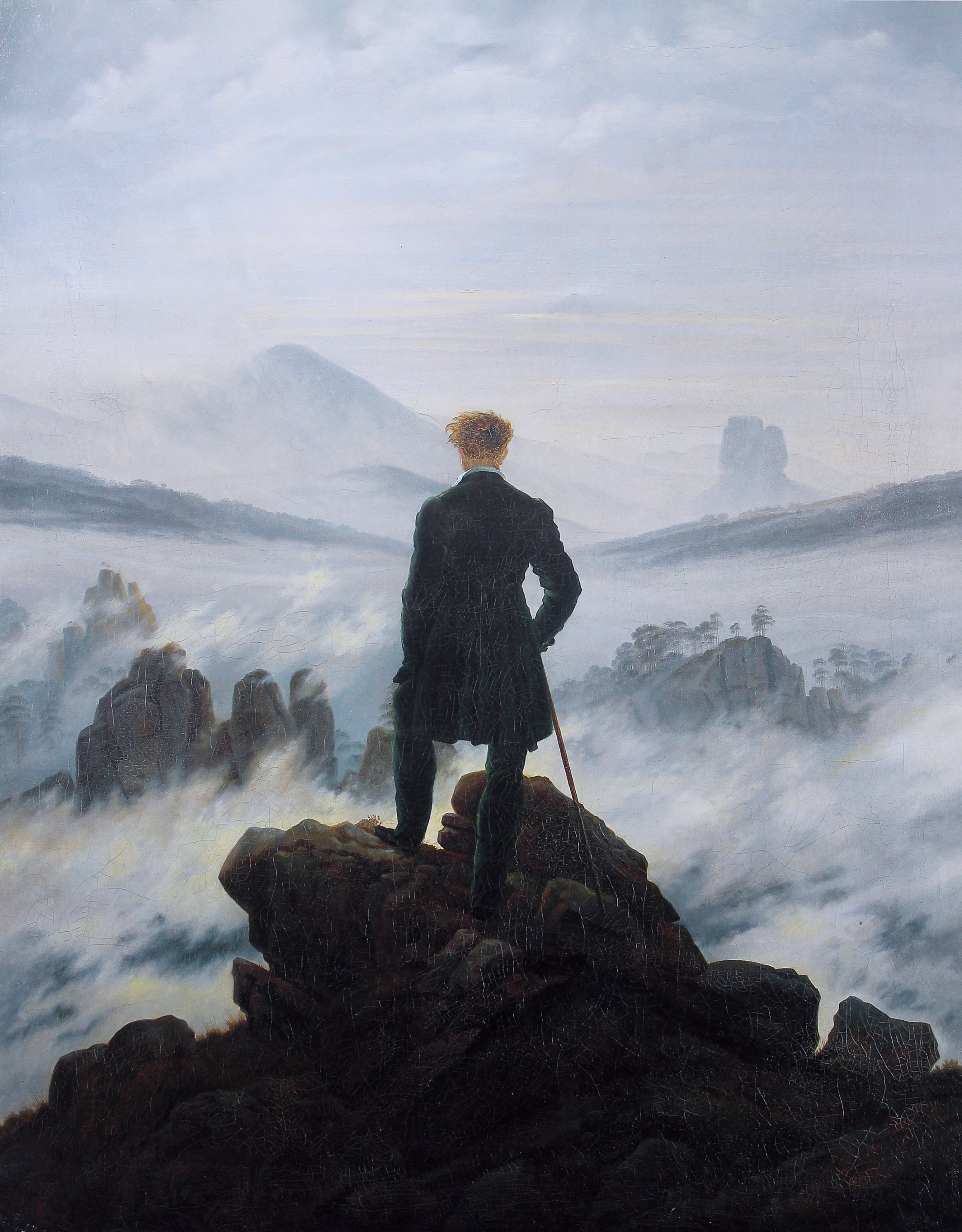 Caspar David Friedrich, Wanderer above the Sea of Fog, c. 1818